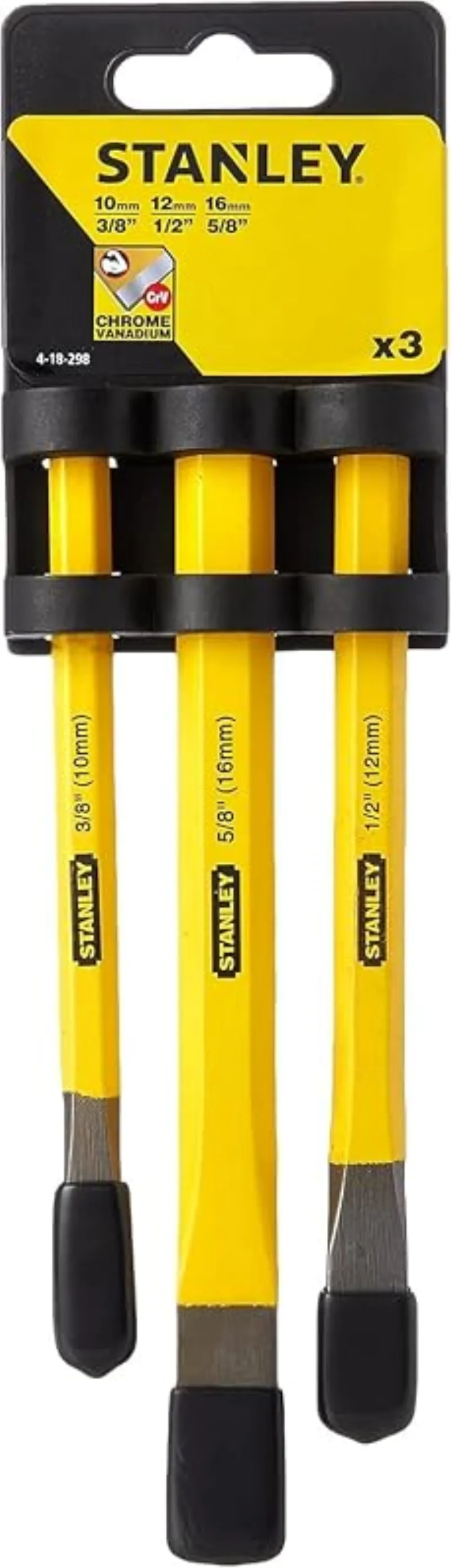 Stanley 3-Piece Cold Chisel Set
