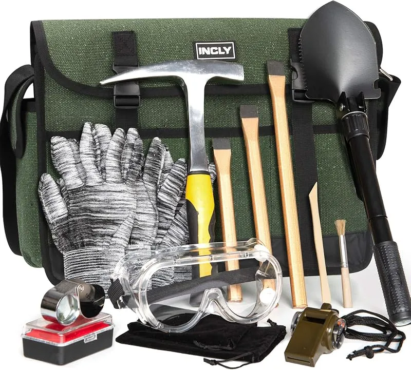 INCLY 15 PCS Geology Rock Pick Kit