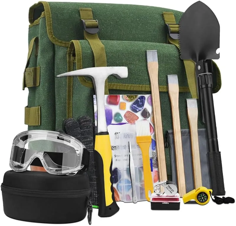 Generic 16 PCS Geology Hammer Kit