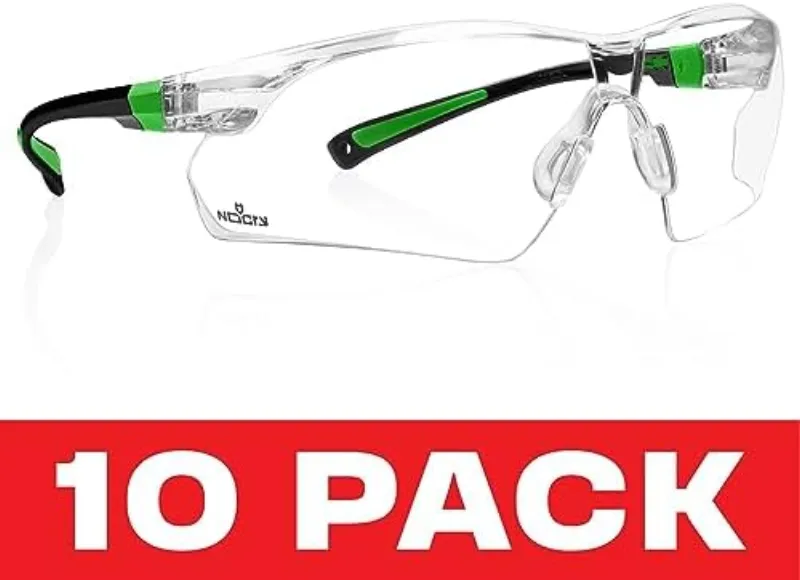NoCry Clear Safety Glasses 6-Pack